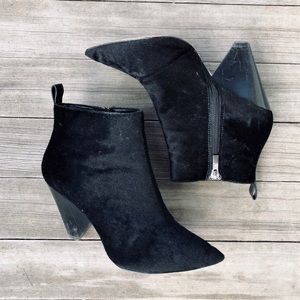 Pure Navy Alyssa Faux Fur Black Booties